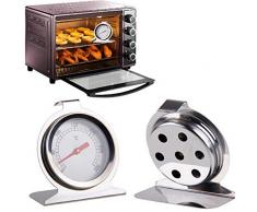 Oddity Zifferblatt Ofenthermometer Edelstahl Timer für Ofen BBQ Grill Küche Räuchermann Kochen