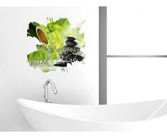 Graz Design 651012_57 Wandsticker Wandtattoo Wandaufkleber Badezimmer Entspannung Oase Relax (Gre=60x57cm)