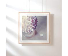 Fotografie Print Kunstdruck 12x12cm Schneeball creme Frühling Quadrat