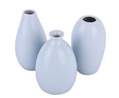 Dadeldo-Home Vase 3er-Set Deko-Design Porzellan 10x6x6cm Dekoration