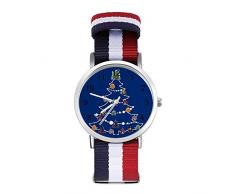 He Man Weihnachtsbaumkugeln Freizeitarmbanduhr geflochten mit Skala