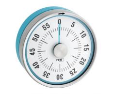 TFA Dostmann Puck Küchentimer, Eieruhr magnetisch, Timer, mit Restzeit-Anzeige, 0-60 Minuten, türkis, 38.1028.20
