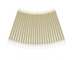 URAQT Geburtstagskerzen Kuchen, 24 Stück Lange Metallisch Geburtstagskerzen mit Haltern für Kinder & Erwachsene , Dekorative Geburtstagstorte, Hochzeitsparty, Abschlussfeier