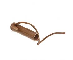 SM SunniMix Vintage Bambus Blumenvase Bambus Vase Topf Desktop Blumenvase Garten Dekoration Zubehör