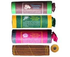 Tibetische Räucherstäbchen 3er Set Kamasutra - Lemongrass - White Lotus Tibetan Incense