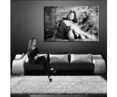 Bild auf LEINWAND AKT EROTIK GIRL abstrakt verschiedene Größen wählbar!!! gerahmt fertig auf HOLZRAHMEN Kunstdruck Wandbild auf Rahmen günstiger als Ölbild Gemälde/Poster/Plakat/kein Poster oder Plakat (120x80cm)