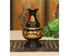 Keramikvase für Buddha, große Halle für Buddha, Vase für Lotus, Buddha mit Reichtum, Bambusvase, Guanyin-Flasche