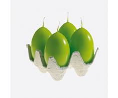 Eierkerze 6cm 4er hellgrün