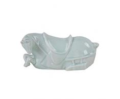 YAOHEHUA Vasen Vintage Deko Vasen Deko Set Keramikpferd Auf Schmiedeeisenbasis Im Chinesischen Stil Kunsthandwerk Im Wohnzimmer Von Pegasus