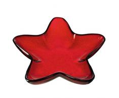 LEONARDO - Sternschale/Schale/Glasschale/Dekoschale - Rosso - Glas - rot - 39cm