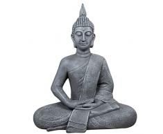 dszapaci Buddha Statue Groß 65cm Sitzend Deko Figur Für Wohnzimmer Skulptur XL