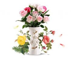 Das einfache Fernsehkabinett der keramischen reichen Bambusvase, das Restauranthaupthauptdekorationsverzierungswohnzimmer-Blumenanordnung anhebt, trocknet Blumen