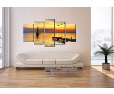 Bild auf Leinwand - Leinwandbilder - fünf Teile - Breite: 160cm, Höhe: 85cm - Bildnummer 2535 - fünfteilig - mehrteilig - zum Aufhängen bereit - Bilder - Kunstdruck - EA160x85-2535