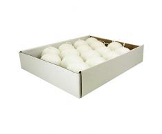 Ebersbacher Kerzenfabrik GmbH 16er Tray Kugelkerzen weiß, Ø 60 mm