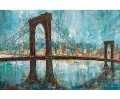 Feeling at Home LEINWANDDRUCKE-Bild-MIT-Rahmen.cm_78_X_118-Manning-Ruane-Landschaft-Kunstdruck-auf-Gerahmte-Leinwand-Manhattan-Gedächtnis-