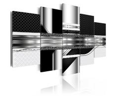 murando - Bilder 200x100 cm Vlies Leinwandbild 5 TLG Kunstdruck modern Wandbilder XXL Wanddekoration Design Wand Bild - Digital Abstrakt schwarz a-A-0184-b-n