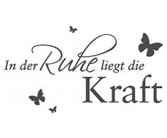Wandtattoo Spruch In der Ruhe liegt die Kraft