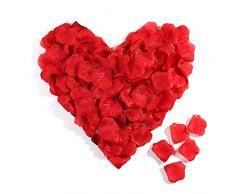 3000 Stück Rosenblüten Set,Rot Künstlich Rosenblätter Blütenblätter Dekoration für Heiratsantrag überraschung Hochzeit Valentinstag Deko Romantische Atmosphäre Party Geburt,Taufe,Datierung Streudeko