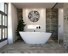 WANDTATTOO / Wandsticker w289 Ornament, Orien Wandaufkleber 40x40 cm schwarz