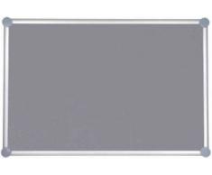Pinnboard 2000, Textil, 60x90 cm, Farbe: grau