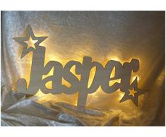 Led Möbel Nacht-Lichter LampeStern-Funkeln mit individuell-em Name-n Personalisiert-e Baby Geschenk-e zur Taufe Geburt Kommunion
