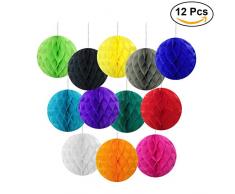 winomo beweglich Kugel Wabengitter in-Papier Seide Laterne Papier Dekoration für Party, Hochzeit, Geburtstag