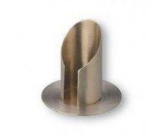 Kerzenständer, Messing matt gebürstet und vernickelt, 4 cm