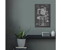 artboxONE Poster 30x20 cm Retro Vintage Fotoapparat hochwertiger Design Kunstdruck - Bild Vintage Fotoapparat Retro