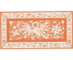 WANDTATTOO / Wandsticker w295 Ornament, Vogel Wandaufkleber 80x41 cm hasselnussbraun