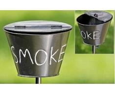 Gartenstab m/Aschenbecher H110 Eisen lackiert