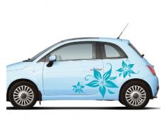 ilka parey wandtattoo-welt Autoaufkleber Autotattoo Blumen Blüten Hibiskus Hawaiiblumen Aufkleber Auto Aufkleber Aufkleber Autodesign MA25