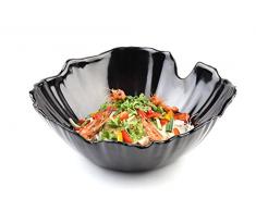 APS 83895 Palmblattschale, Ø 35cm, H: 12,5cm, Melamin, schwarz, 4,5 Liter, -NATURAL COLLECTION- designed by EsserDesign