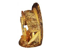 CleanPrince Krippe aus Olivenholz ca. 15 cm Höhe, hergestellt und handgefertigt in Bethlehem Israel Holzkrippe Weihnachtskrippe