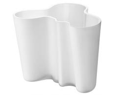 Iittala Alvar Aalto Collection Vase, Blumenvase, Zimmervase, Tischvase, Glas, Opalweiß Matt, 16 cm, 1007293