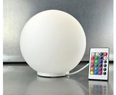 X4-LIFE LED stimmungsvolle Leuchtkugel RGB+W aus satiniertem Glas, 5 W, Bunt 20 x 20 x 20 cm