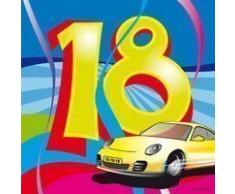 Geburtstagsservietten 18 Geburtstag Deko Party Automotiv Servietten 20 St.
