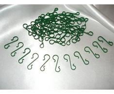 60 Stück Weihnachtskugeln Haken Grün Vintage Aufhänger Christbaumkugel Anhänger