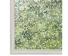 rabbitgoo 3D Fensterfolie Selbstklebend Sichtschutzfolie Statisch Dekofolie Kreise Muster Anti-UV 44.5 x 200 cm