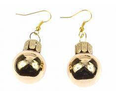 Weihnachtsbaumkugel Ohrringe Miniblings Christbaumkugel Weihnachten golden