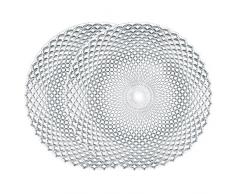 Spiegelau & Nachtmann, 2-er Set Platzteller rund, Kristallglas, Rumba, Größe: 32 cm, 0089995-0