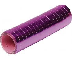 18 Luftschlangen * PINK METALLIC * als Deko für Party, Geburtstag oder Jubiläum // 1 Rolle // Silvester Tischdeko