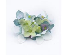 MAID Gutaussehend 5 Bündel Dekorative Blumen Wandkränze Silk Hydrangea Hochzeit Braut-Accessoires Clearance künstliche Blumen for Wohnkultur interessant (Color : F)