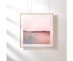 Fotografie Print Kunstdruck 12x12cm Abstrakt Rosa Quadrat