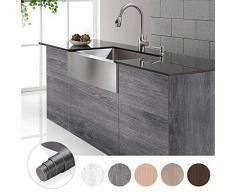 Holztapete selbstklebende Folie Naturholz Dekorfolie Möbelfolie 0.61 * 5M Tapeten Wandaufkleber Wasserdicht Holzoptik Küchenfolie aus PVC Farbe A