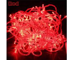 red String Lights,-30 meters 300 lights,Decoracion Lichterketten-Feiertagslichter, die Baumgirlande beleuchten