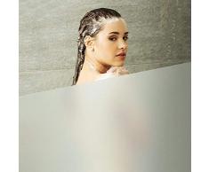 havalime Premium Fensterfolie, Sichtschutz, Milchglas, matt satiniert, statische Folie, selbsthaftend ohne Klebstoff, bietet UV-Schutz, Privatsphäre (150 x 40 cm vollflächig)