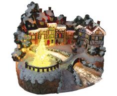 Fiberoptik Wintermärchen Weihnachtsdorf mit Farbwechsel