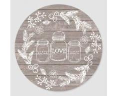 AOXT Rustikaler Wandkranz mit Aufschrift Peace, Love and Hope