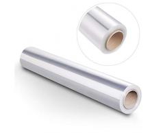 STOBOK Klares Cellophan Rolle Entfaltete Breite 80CM x 30M Zellophan Transparent 3.0 Mil Dicke zum Einwickeln von Geschenkkörben, Geschenkpapier, Blumenfolie Geschenkfolie