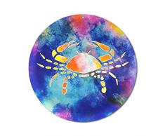 Sternzeichen Krebs Nr. 06. Ø 15cm Glasbild Aufhänger Fensterbild bruchsicheres Acrylglas Sonnenfänger Astrologie Blickfang Geschenk Dekoration Fenster Balkon Terrasse Garten - EINWEG Verpackung -